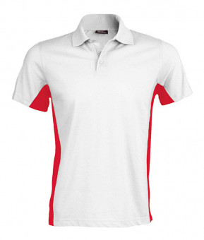 KA232 FLAG - SHORT-SLEEVED TWO-TONE POLO SHIRT