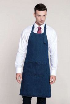 KA885 COTTON APRON WITH POCKET