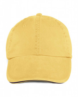 AN166 SOLID LOW-PROFILE SANDWICH TRIM TWILL CAP