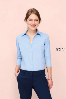 SO17010 SOL'S EFFECT - 3/4 SLEEVE STRETCH WOMEN'S SHIRT