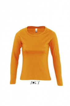SO11425 SOL'S MAJESTIC - WOMEN'S ROUND COLLAR LONG SLEEVE T-SHIRT