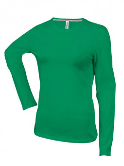 KA383 LADIES' LONG-SLEEVED CREW NECK T-SHIRT