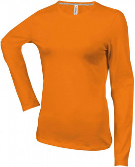 KA383 LADIES' LONG-SLEEVED CREW NECK T-SHIRT