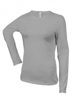 KA383 LADIES' LONG-SLEEVED CREW NECK T-SHIRT