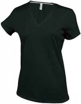 KA381 LADIES' SHORT-SLEEVED V-NECK T-SHIRT