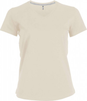 KA381 LADIES' SHORT-SLEEVED V-NECK T-SHIRT