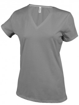 KA381 LADIES' SHORT-SLEEVED V-NECK T-SHIRT