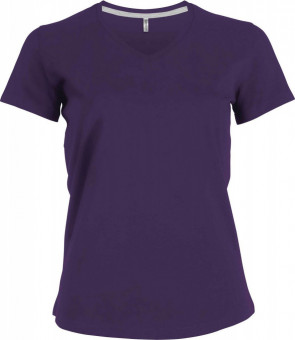 KA381 LADIES' SHORT-SLEEVED V-NECK T-SHIRT