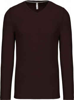 KA358 MEN'S LONG-SLEEVED V-NECK T-SHIRT