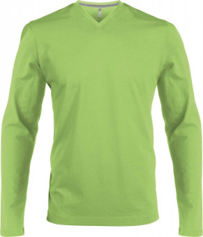 KA358 MEN'S LONG-SLEEVED V-NECK T-SHIRT