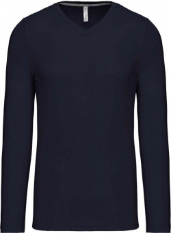 KA358 MEN'S LONG-SLEEVED V-NECK T-SHIRT