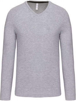 KA358 MEN'S LONG-SLEEVED V-NECK T-SHIRT