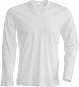 KA358 MEN'S LONG-SLEEVED V-NECK T-SHIRT