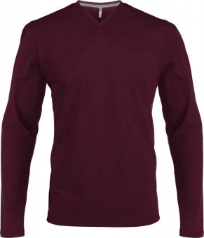 KA358 MEN'S LONG-SLEEVED V-NECK T-SHIRT