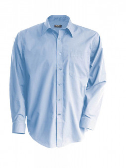 KA541 MEN'S LONG-SLEEVED COTTON POPLIN SHIRT