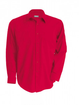 KA541 MEN'S LONG-SLEEVED COTTON POPLIN SHIRT