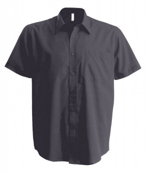 KA543 MEN'S SHORT-SLEEVED COTTON POPLIN SHIRT