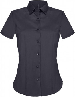 KA532 LADIES' SHORT-SLEEVED COTTON/ELASTANE SHIRT