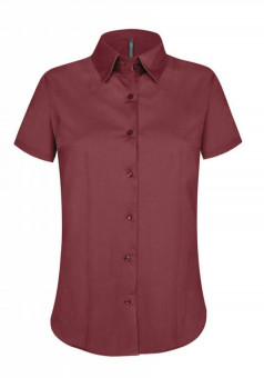 KA532 LADIES' SHORT-SLEEVED COTTON/ELASTANE SHIRT