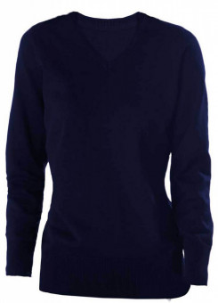 KA966 LADIES' V-NECK JUMPER