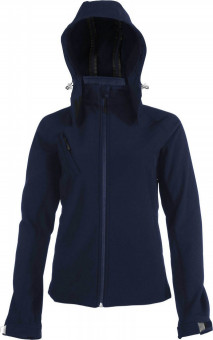 KA414 LADIES' DETACHABLE HOODED SOFTSHELL JACKET