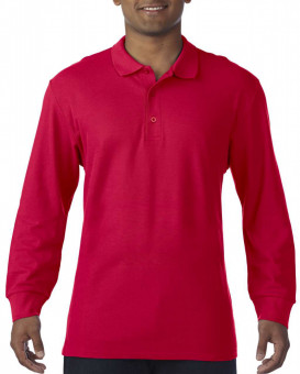 GI85900 PREMIUM COTTON® ADULT LONG SLEEVE DOUBLE PIQUÉ POLO