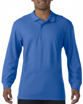 GI85900 PREMIUM COTTON® ADULT LONG SLEEVE DOUBLE PIQUÉ POLO