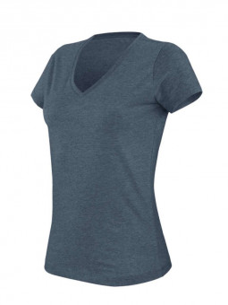 KA387 LADIES' V-NECK SHORT SLEEVE MELANGE T-SHIRT