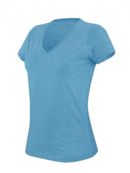 KA387 LADIES' V-NECK SHORT SLEEVE MELANGE T-SHIRT