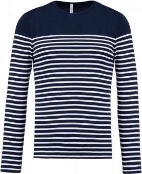 KA366 MEN’S LONG-SLEEVED BRETON STRIPE TOP