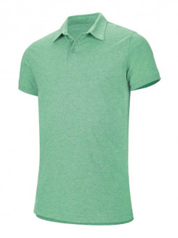 KA207 MEN'S SHORT-SLEEVED MELANGE POLO SHIRT