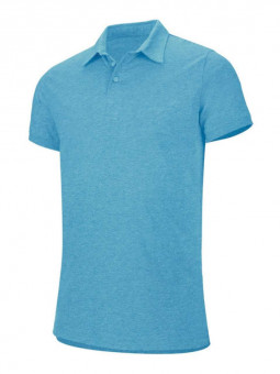 KA207 MEN'S SHORT-SLEEVED MELANGE POLO SHIRT