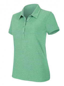 KA208 LADIES' SHORT-SLEEVED MELANGE POLO SHIRT