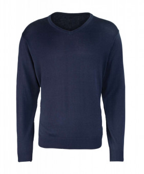 PR694 MEN'S KNITTED V-NECK SWEATER