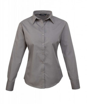 PR300 WOMEN'S LONG SLEEVE POPLIN BLOUSE