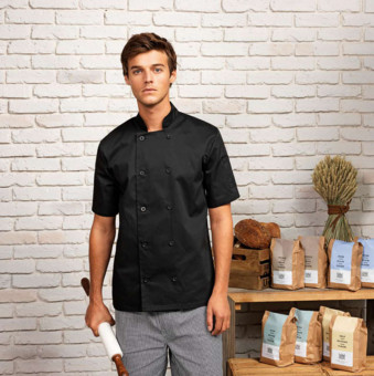 PR656 SHORT SLEEVE CHEF'S JACKET