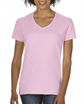 CC3199 LADIES' MIDWEIGHT V-NECK TEE