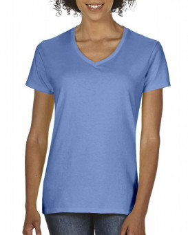 CC3199 LADIES' MIDWEIGHT V-NECK TEE