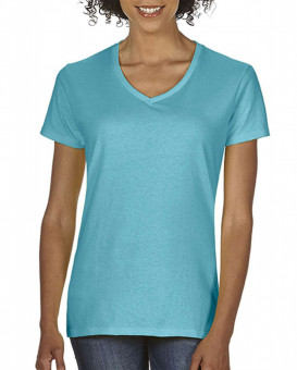 CC3199 LADIES' MIDWEIGHT V-NECK TEE