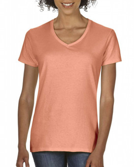 CC3199 LADIES' MIDWEIGHT V-NECK TEE