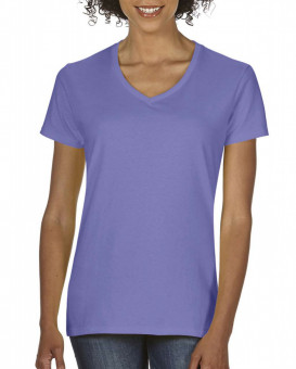 CC3199 LADIES' MIDWEIGHT V-NECK TEE