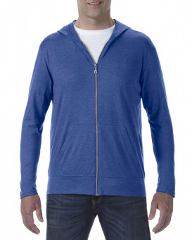 AN6759 ADULT TRI-BLEND FULL-ZIP HOODED JACKET