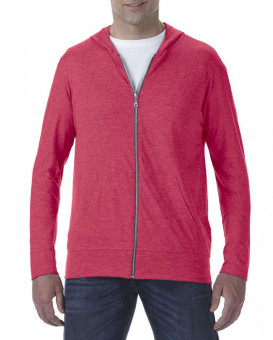 AN6759 ADULT TRI-BLEND FULL-ZIP HOODED JACKET