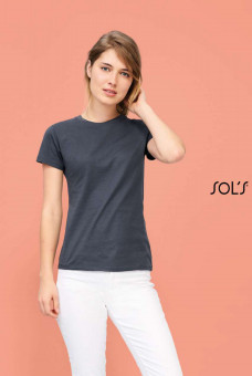 SO01825 SOL'S REGENT WOMEN - ROUND COLLAR T-SHIRT