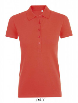 SO01709 SOL'S PHOENIX WOMEN - COTTON-ELASTANE POLO SHIRT