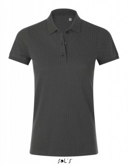 SO01707 SOL'S BRANDY WOMEN - POLKA-DOT POLO SHIRT