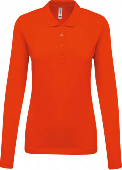 KA257 LADIES’ LONG-SLEEVED PIQUÉ POLO SHIRT