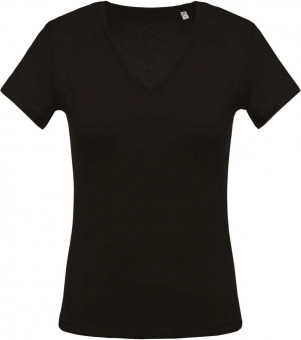 KA390 LADIES' SHORT-SLEEVED V-NECK T-SHIRT