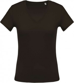 KA390 LADIES' SHORT-SLEEVED V-NECK T-SHIRT