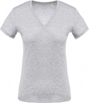 KA390 LADIES' SHORT-SLEEVED V-NECK T-SHIRT